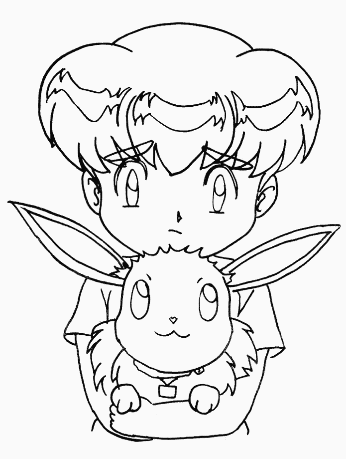 Plansa de colorat cu Pokemon 5 45